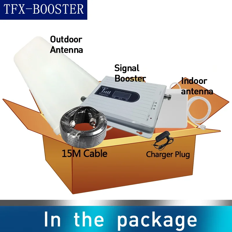 TFX BOOSTER 900 LTE DCS 1800 WCDMA 2100 МГц трехдиапазонный усилитель сигнала сотового телефона 2G