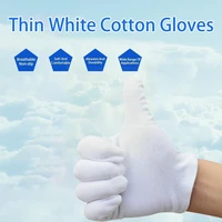 one size cotton gloves white cotton gloves work gloves jewelry clean jersey etiquette gloves n1i0