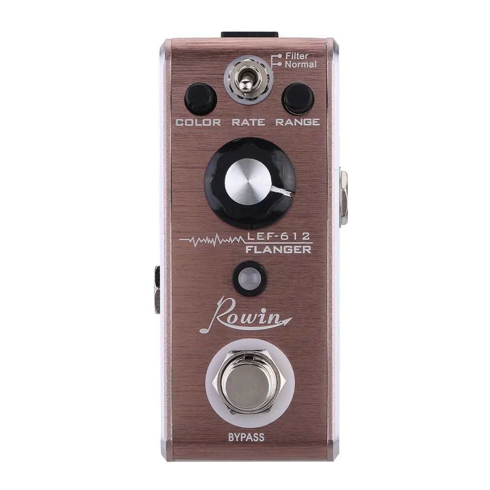 Rowin LEF 612 Flanger педаль мини портативный гитары эффектов|Детали и аксессуары для