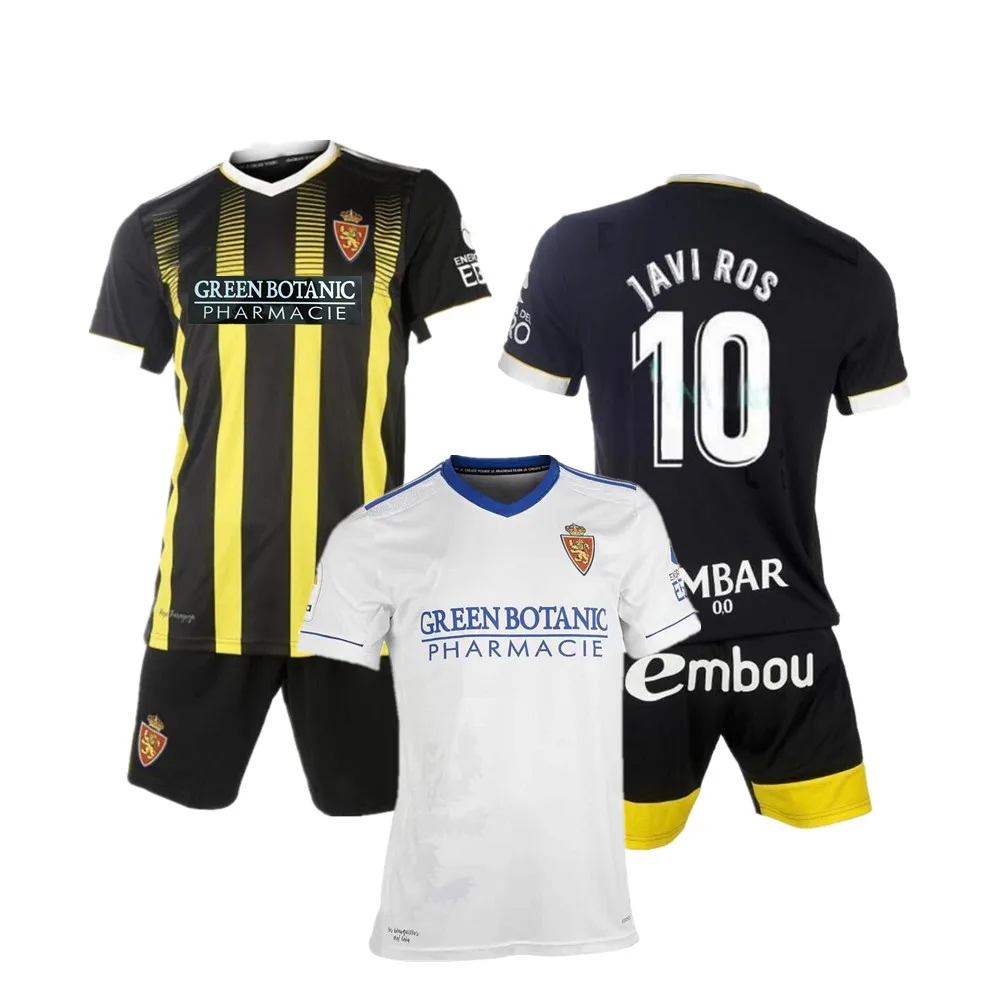 

2021 2022 Real Zaragoza Men + kit kids jerseys FRAN GAMEZ ZAPATER VAZQUEZ POMBO SHINJI KAGAWA JAVI ROS L. SUAREZ Football shirts