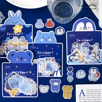 24 packlot kawaii arctic penguin rabbit decorative cute animal stationery stickers scrapbooking diy diary album stick lable