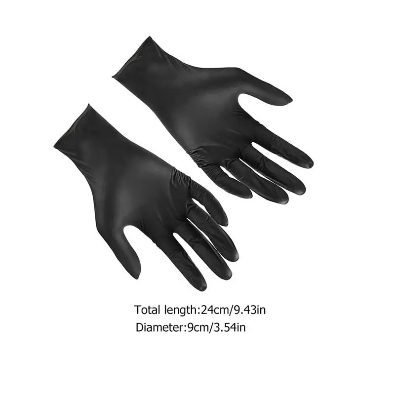 

100pcs Disposable Nitrile Gloves Waterproof Mechanic Laboratory Work Cleaning Gloves Kitchen Food Prep Cooking Gloves