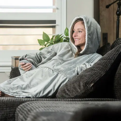 Толстовка с капюшоном ультра плюшевое одеяло Фланелевое зимнее мягкое и теплое