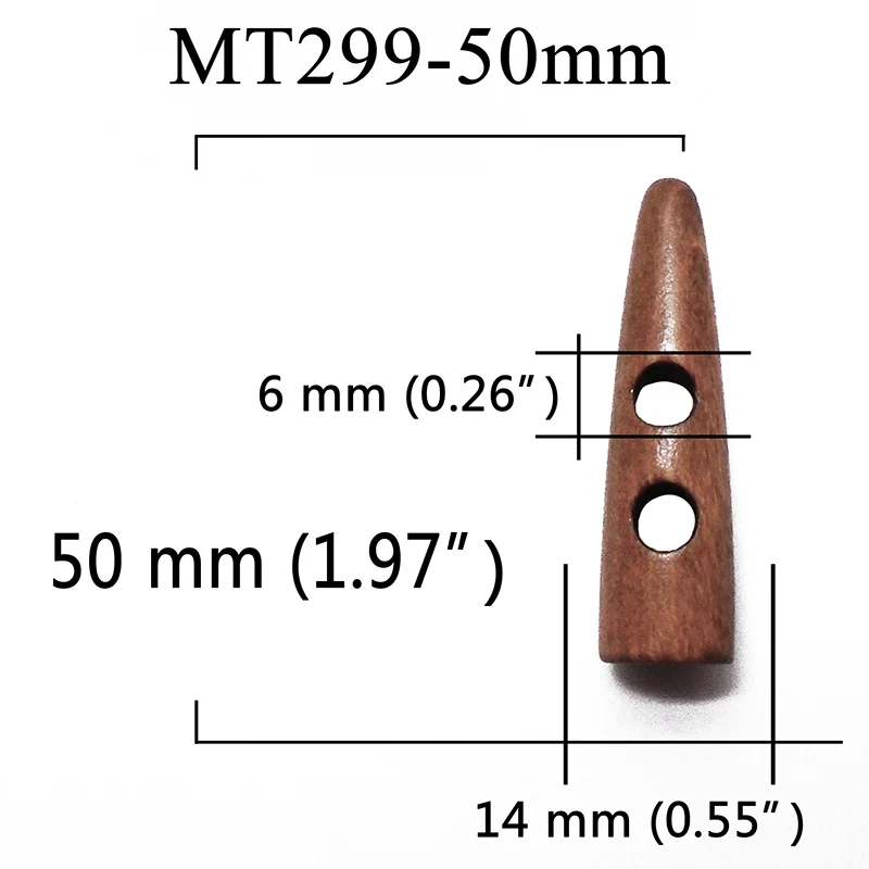 MT299-50mm ZIEENE 5 шт.-15 шт. Новое поступление натуральное дерево крашеные большие роговые деревянные пуговицы Швейное Ремесло «сделай сам» вырезка для пальто кнопка ручной работы - Цвет: MT299-50mm