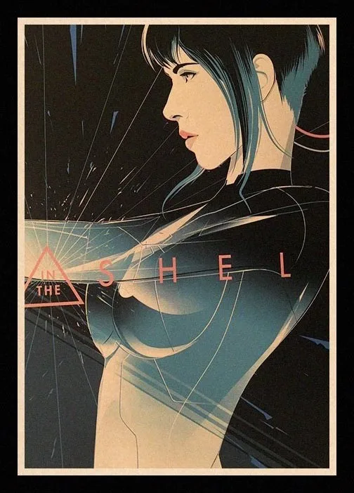 Идеальный плакат JL Ghost in the Shell настенные наклейки винтажные плакаты принты