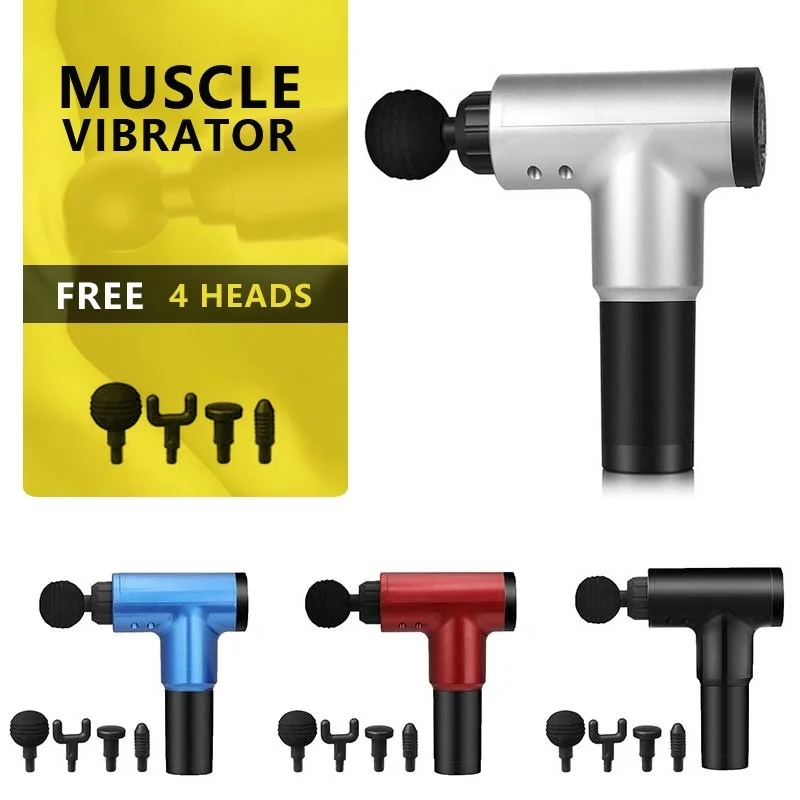 

Пистолет массажный беспроводной Аккумуляторный с 4 массажными головками