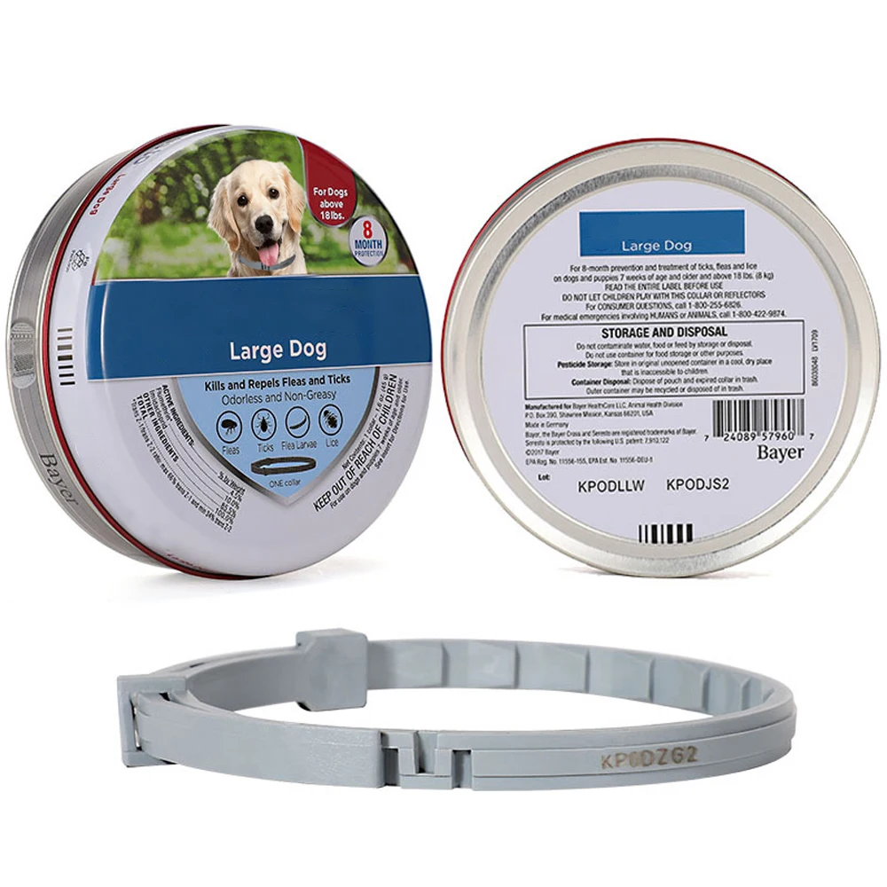 

Pet Dog Cat Collar 8 Month Pest Collar Prevention Collar For Cats Dog Mosquitoes Repellent Collar Insect Mosquitoes Supplies