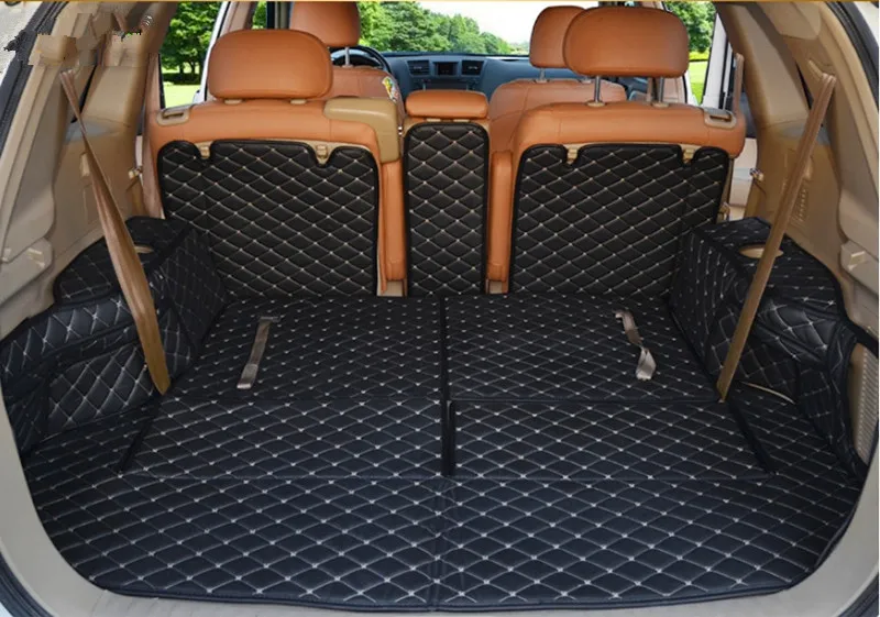 

Высокое качество! Специальные коврики для багажника автомобиля для Toyota Kluger, 7 сидений, 2013-2007, прочные коврики для груза, коврики для багажник...