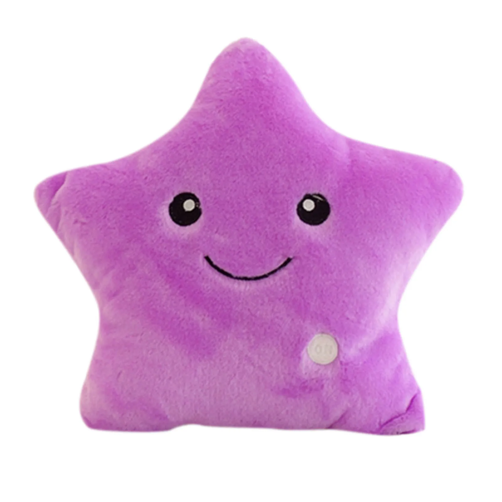 

Creative Toy Luminous Pillow Soft Stuffed Plush Glowing Colorful Stars Cushion Led Light Toys Gift For Kids Children Girls L4