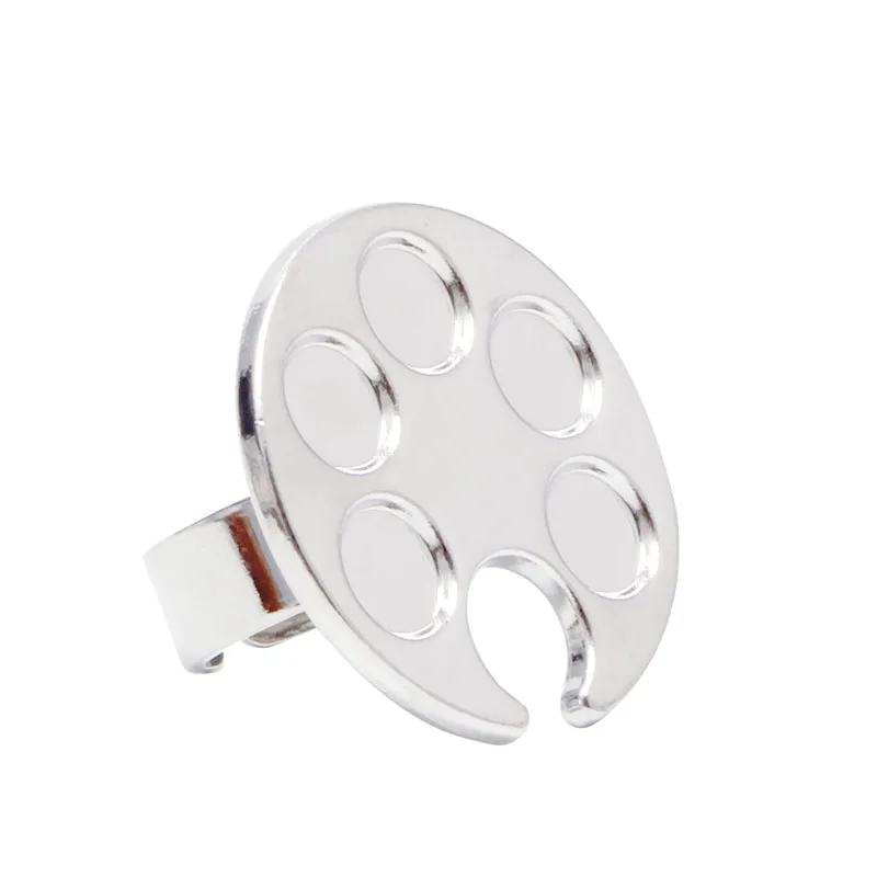 Мини палитра для смешивания ногтей 1 шт. металлический инструмент свободное