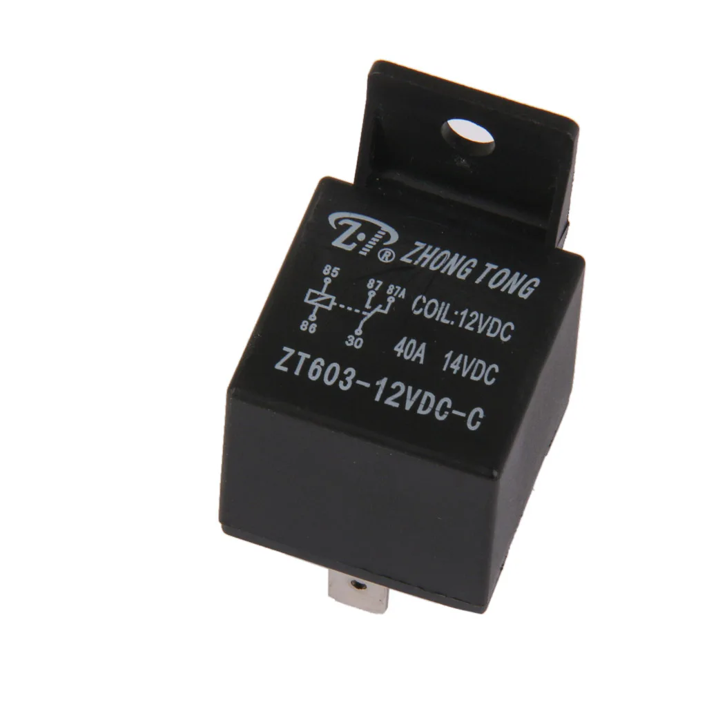 DC черный автомобиль грузовик двигатель 12 В вольт 40A AMP SPDT реле 5Pin 5P|Переключатели и