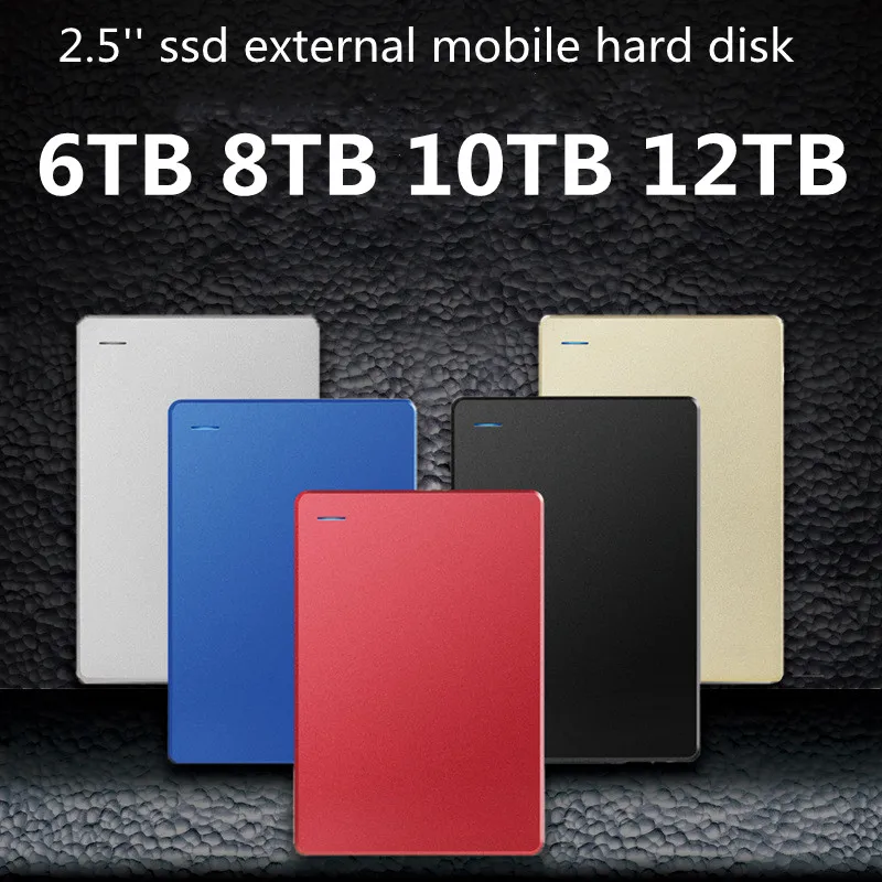 HDD 8TB 10TB 12TB External Solid State Drive Storage Device Hard Drive Computer Portable USB3.0 SSD Mobile Hard Drive hd externo