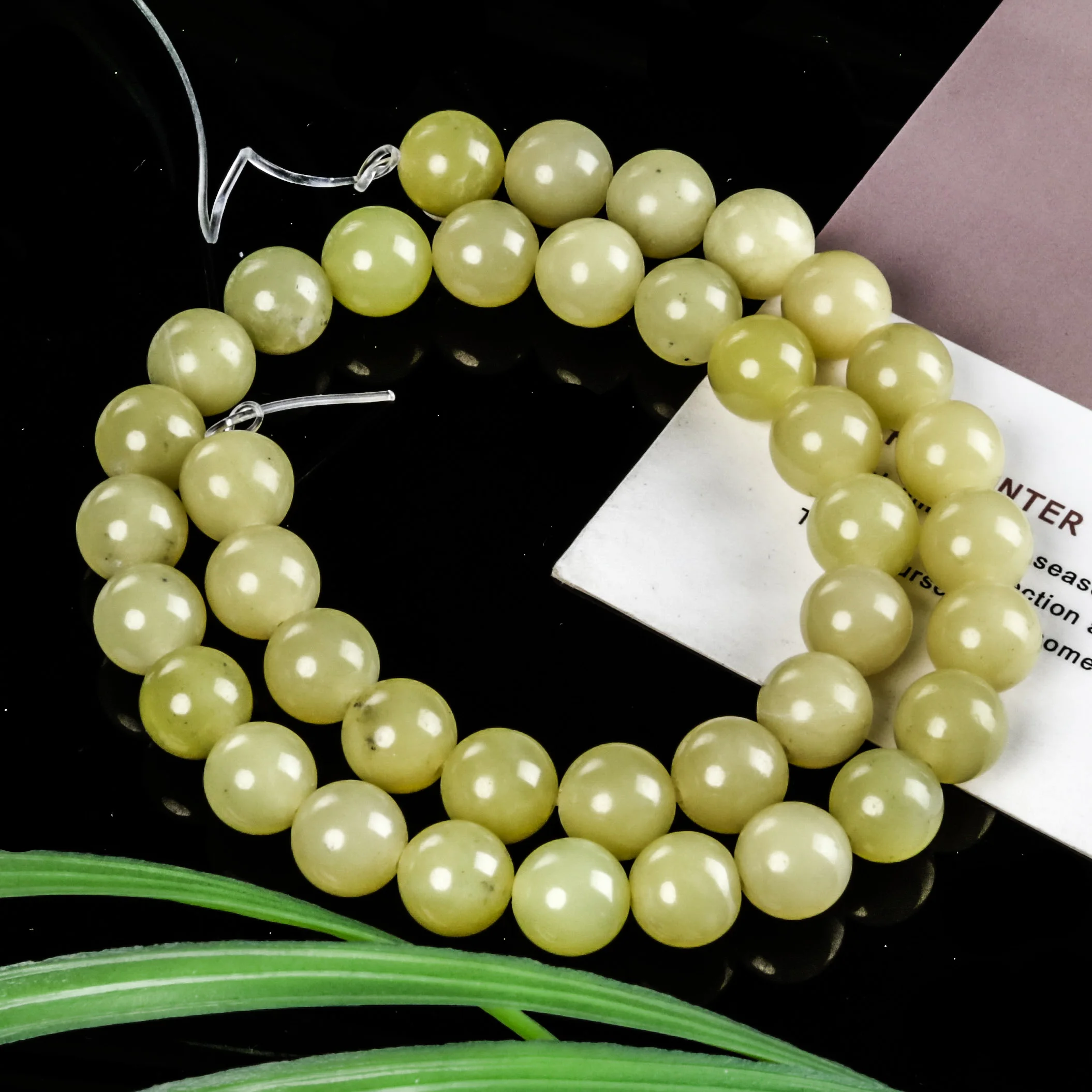 

Natural Stone Beads 8mm Lemon Jade Loose Beads For Jewelry Making DIY Bracelet Necklace Amulet Accessories Women Present