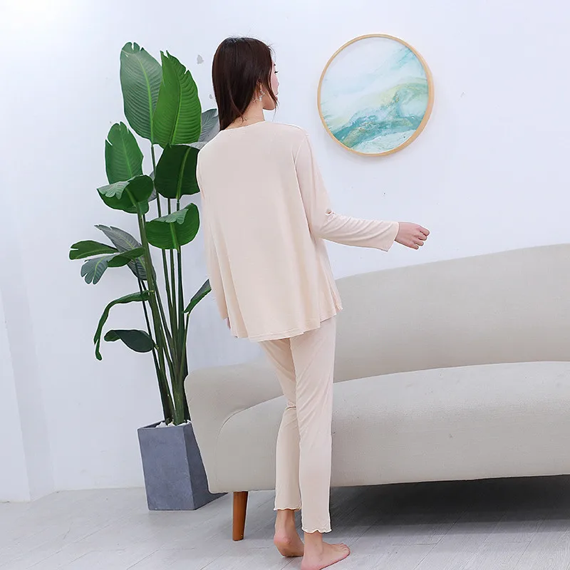 Большой Размеры летняя рубашка с длинными рукавами пижамы для женщин из