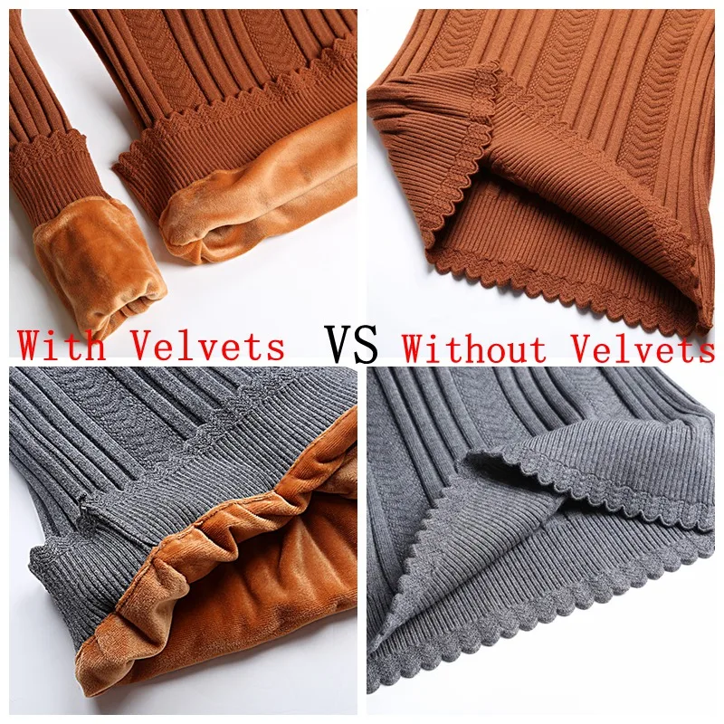 Plus Size S-2XL Thick Warm Women Pullover Sweater Fashion Knitted With Velvets Jumper Top Rib Silm Female Turtleneck | Женская одежда