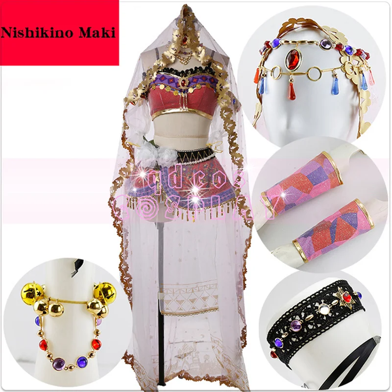 Аниме Lovelive костюмы для косплея Love Live арабские kotory Maki Tojo Nozomi Honoka Umi Koizumi платье Эли