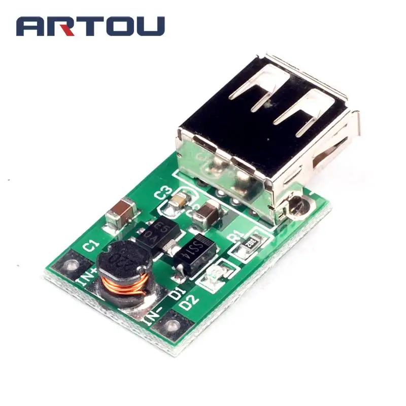 1 шт. DC В до 5 USB выход в MP3 MP4 зарядное устройство Повышающий Модуль питания мини