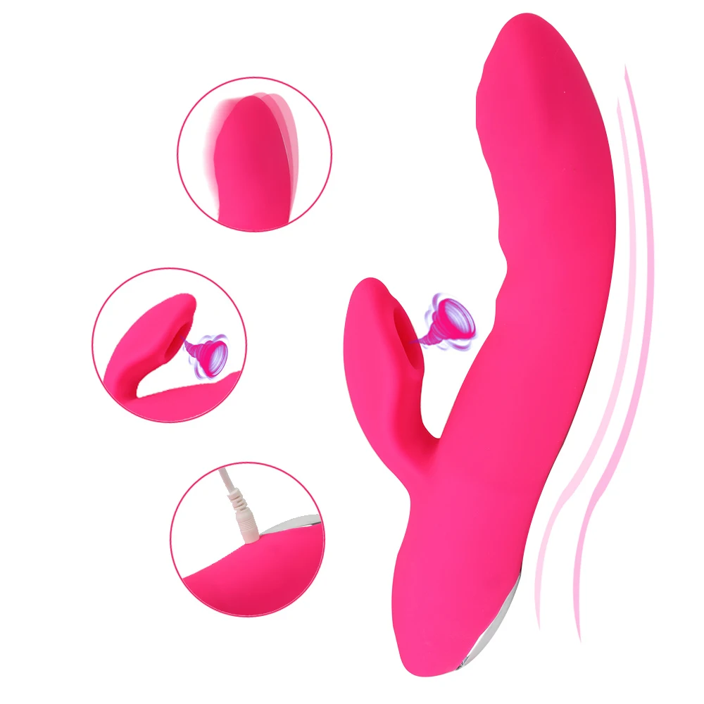 7 режимов сосания клитора Вибратор для женщин AV Кролик фаллоимитатор вибратор 12