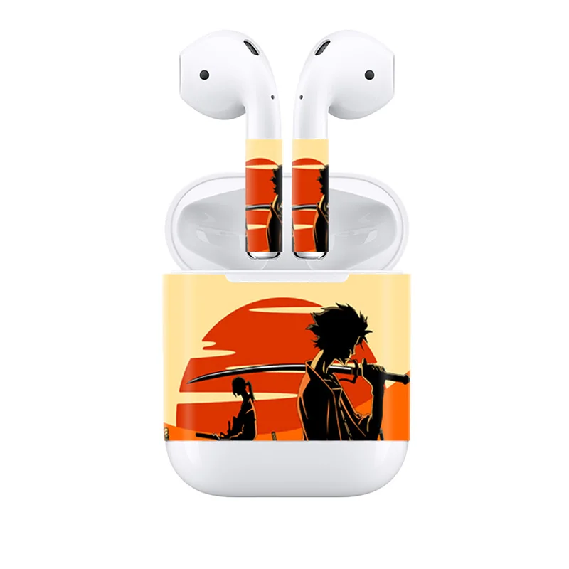 Для Apple AirPods 2 Наушники стикер Наушники DIY индивидуальная Наклейка виниловая камуфляжная Кожа Беспроводная зарядка наклейка на коробку
