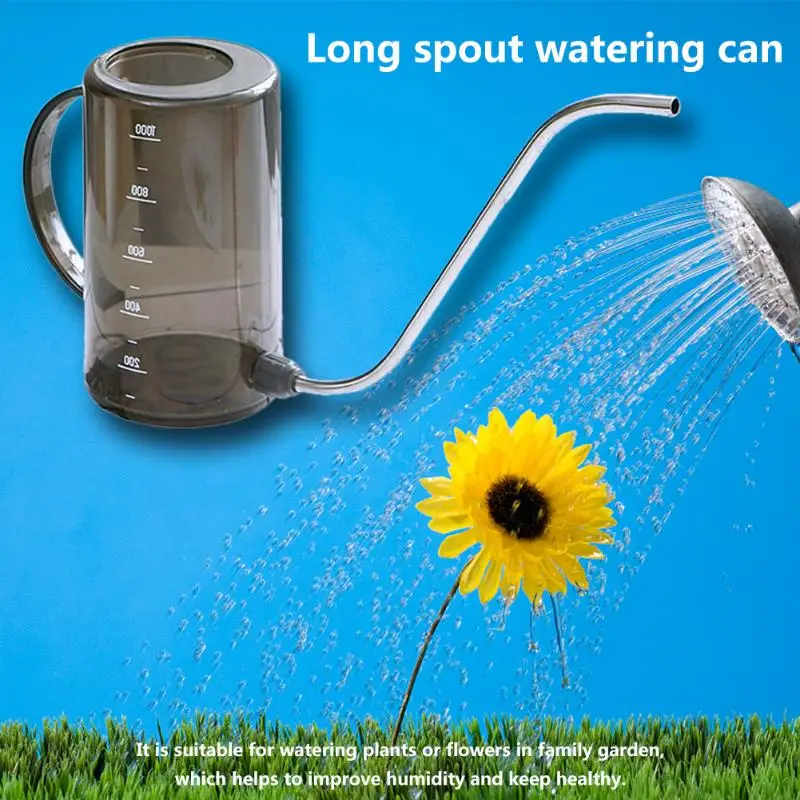 Long Mouth Garden Planting Sprinkler Pot Plastic Stainless Steel Watering Container Green Plants Flowers Gardening Tools | Дом и сад