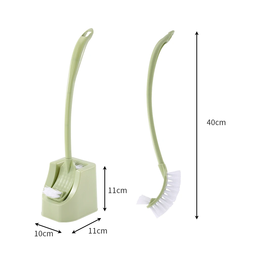 

Green Toilet Brush Set Ecoco PP Practical Soft Bristles Home Bathroom Accessories Free Installation Space Saving WC Blue Brushes