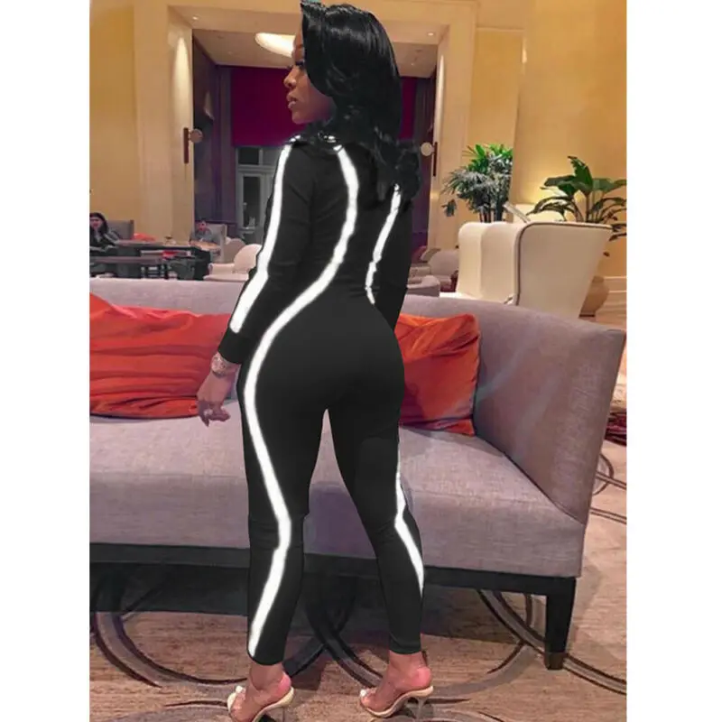 

Sexy Women Bodycon Zipper Playsuit Jumpsuit Romper Clubwear Long Pants Party Trousers