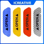 4 шт., светоотражающие наклейки для автомобиля