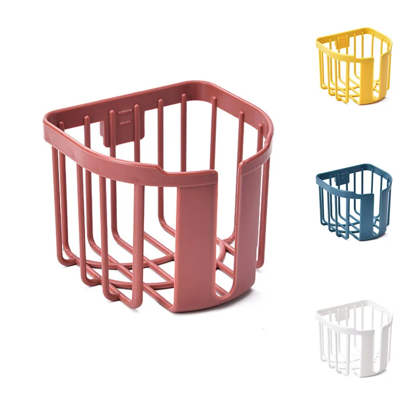 

Bathroom Toilet Paper Rack Wall Mounted Adhesive Organizer No-Drill Leachate Large Capacity Tissue Holder Hanging towels