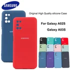 Чехол A02s для Samsung Galaxy A02S SM-A025F A 02S A03s A 03S Шелковый силиконовый чехол высокого качества мягкий на ощупь защитный чехол