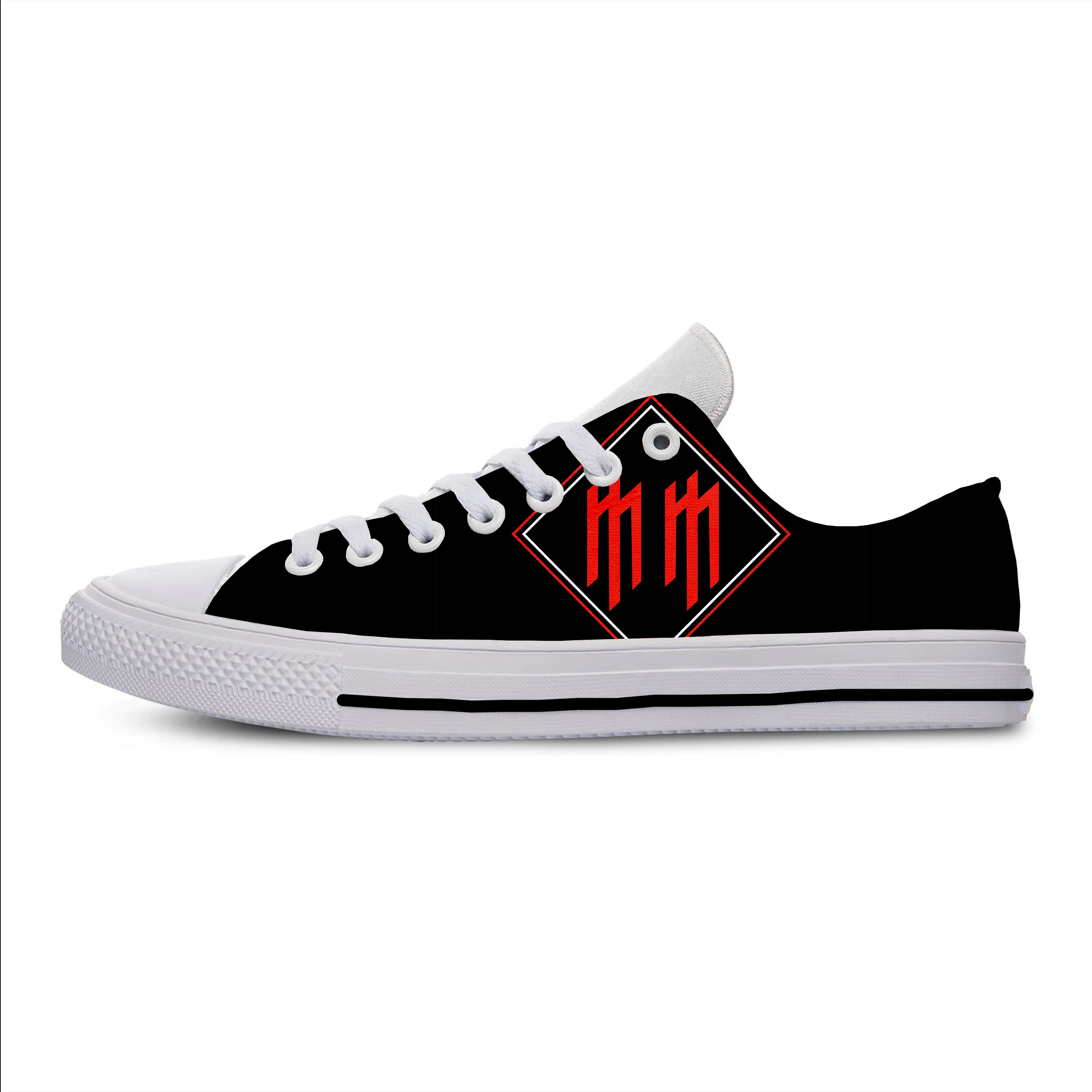 

New Canvas Men Casual Shoes Marilyn Manson Hot Fashion For Men/women High Quality 3D Printing Marilyn Manson Off White Shoes Man