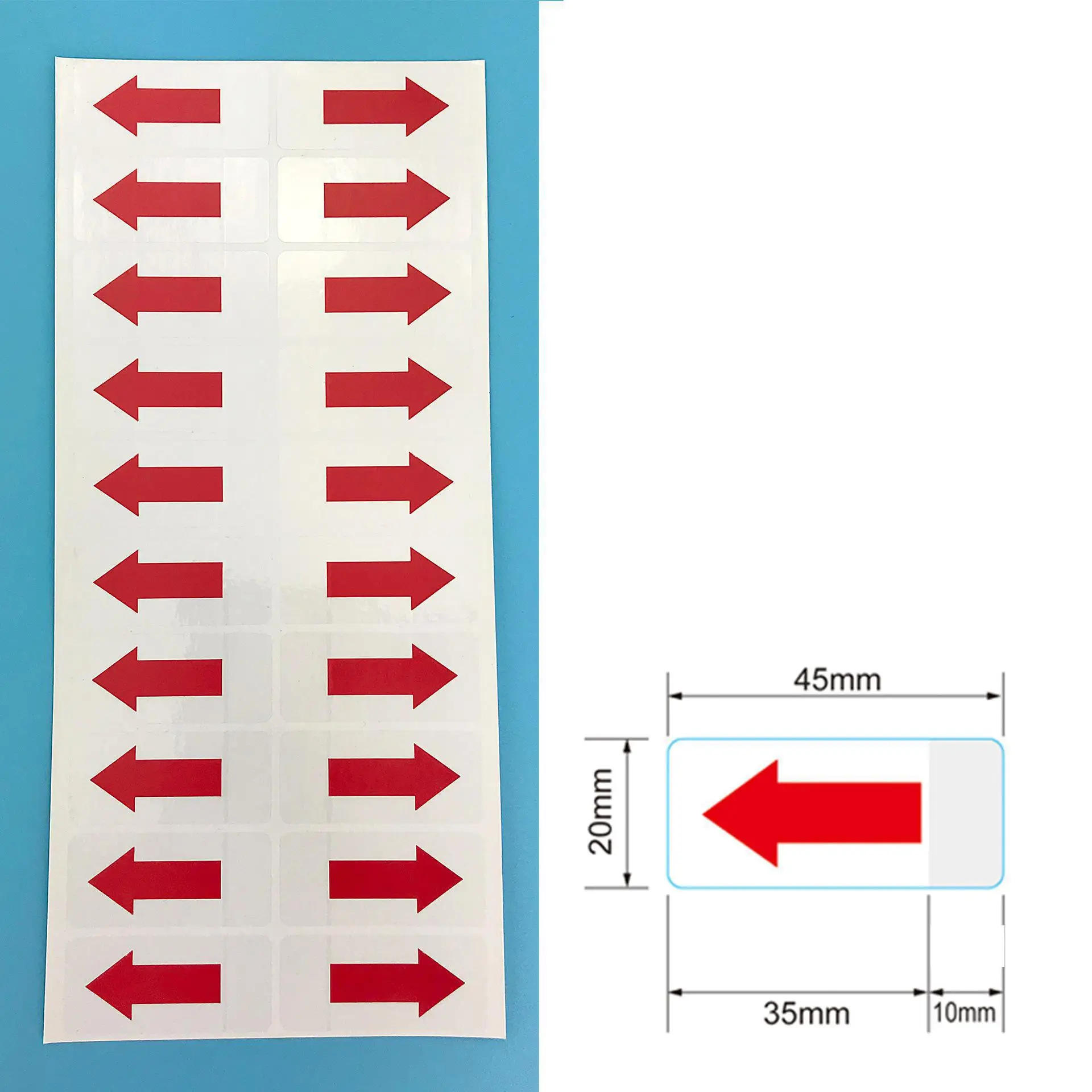 

Съемные наклейки JinEQ красные и зеленые