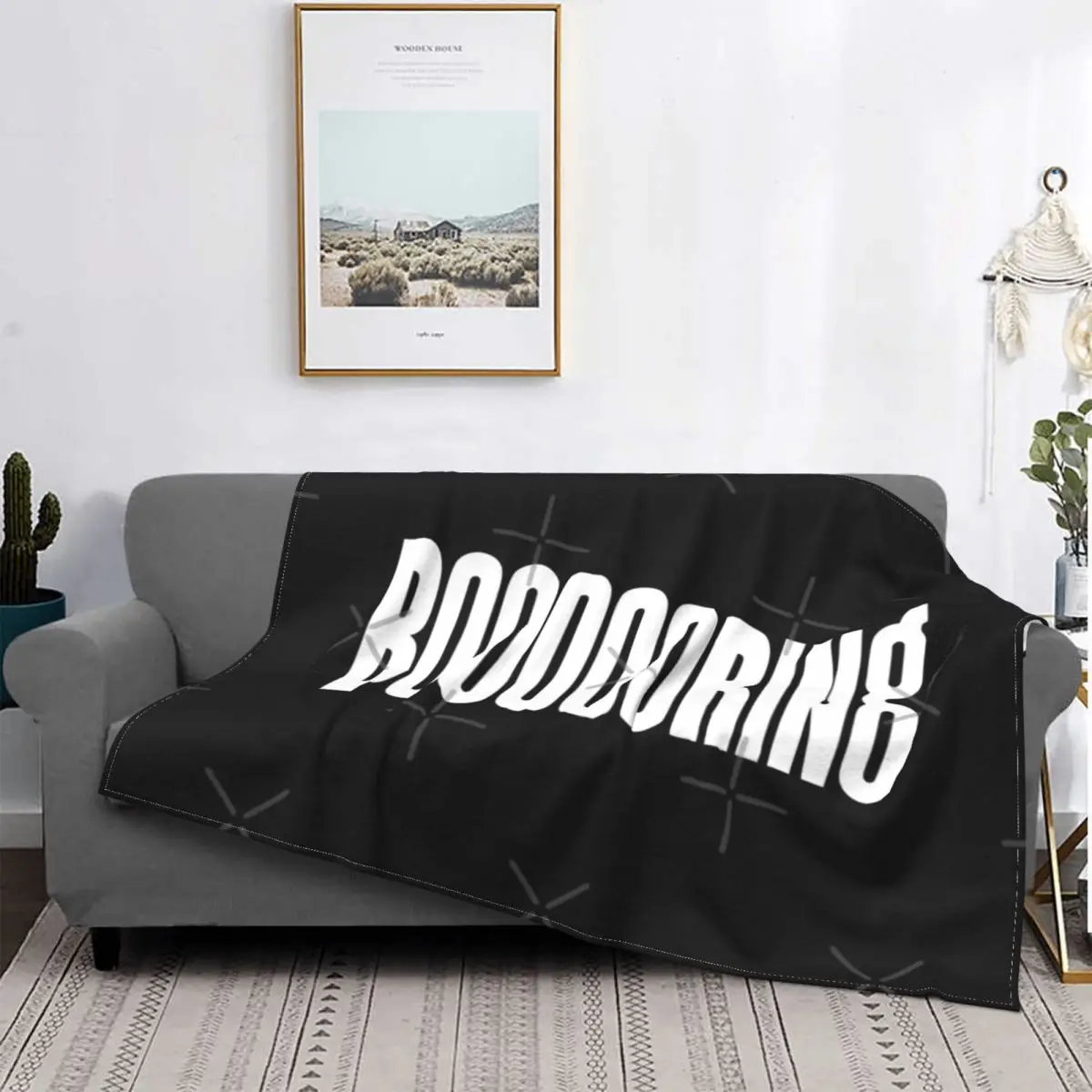 

Boooooring-Manta de Villanelle, colcha a cuadros para cama, funda para sofda, Sudadera con capu, toalla de playa de lujo