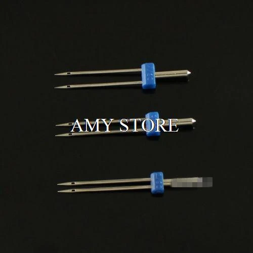 

3pcs TWIN DOUBLE NEEDLES SIZE 2.0/90, 3.0/90, 4.0/90 SEWING MACHINE NEEDLES for BROTHER SINGER JANOME PFAFF BERNINA SLIVER ELNA