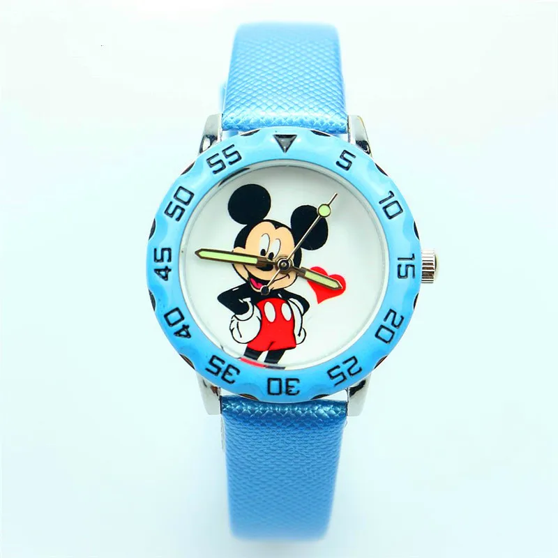 Disney Mickey children's digital watch cartoon love Mouse pointer with luminous Quartz wristwatches birthday gifts | Наручные часы