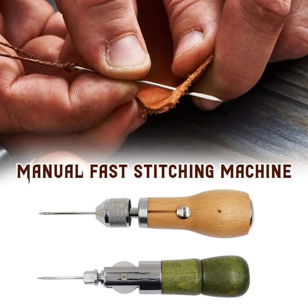 

Leather Hand Sewing Machine Thread Awl Craft Canvas Leather Diy Sewing Tools High Quality And Hard Household Repair Tool