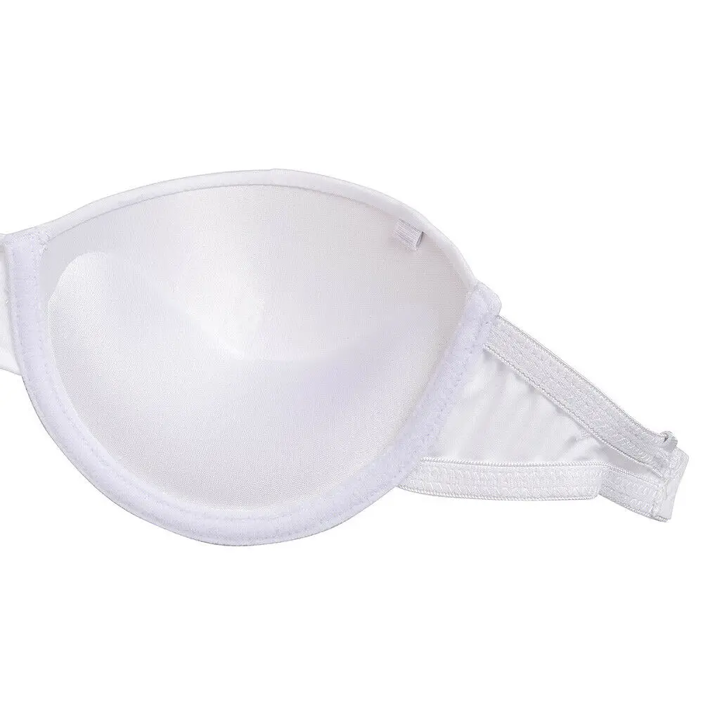 

YBCG Strapless Bra Clear Straps Backless Women Bra Light Padded Push Up Bras for Small Breast Women 30-40 A B C D Cup