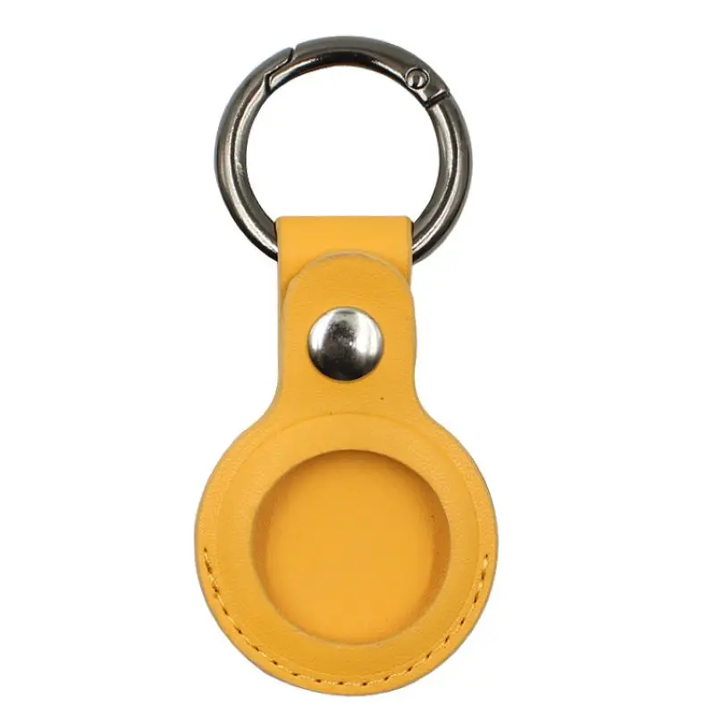 

For Apple Airtags Artificial leather Protective Sleeve For Apple Locator Tracker Anti-lost Device Keychain Protective Sleeve
