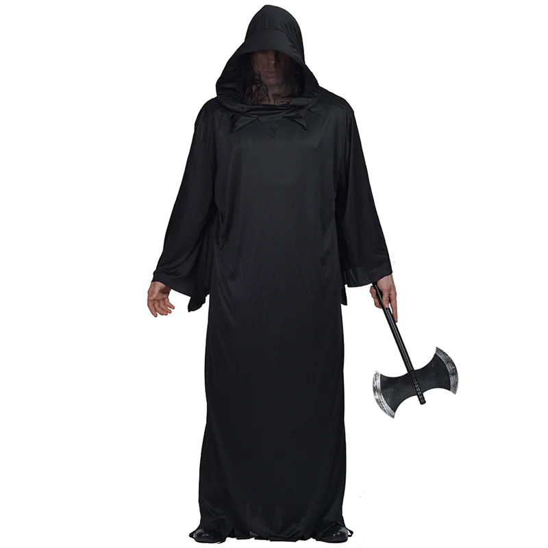 

New Halloween adult men Christmas Easter Black Soldiers Black Robe film movie role cosplay