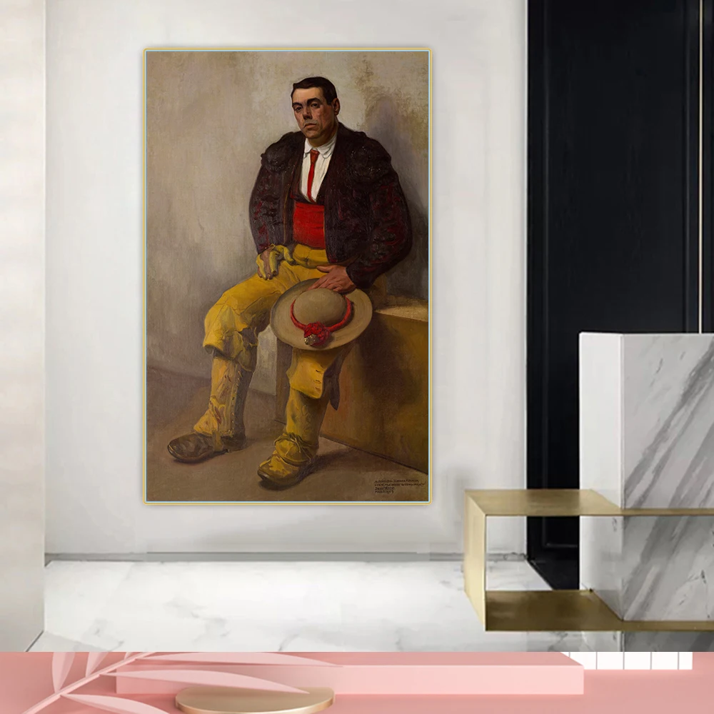 Картина маслом на холсте Диего Ривера Пикадор декоративный плакат в западном