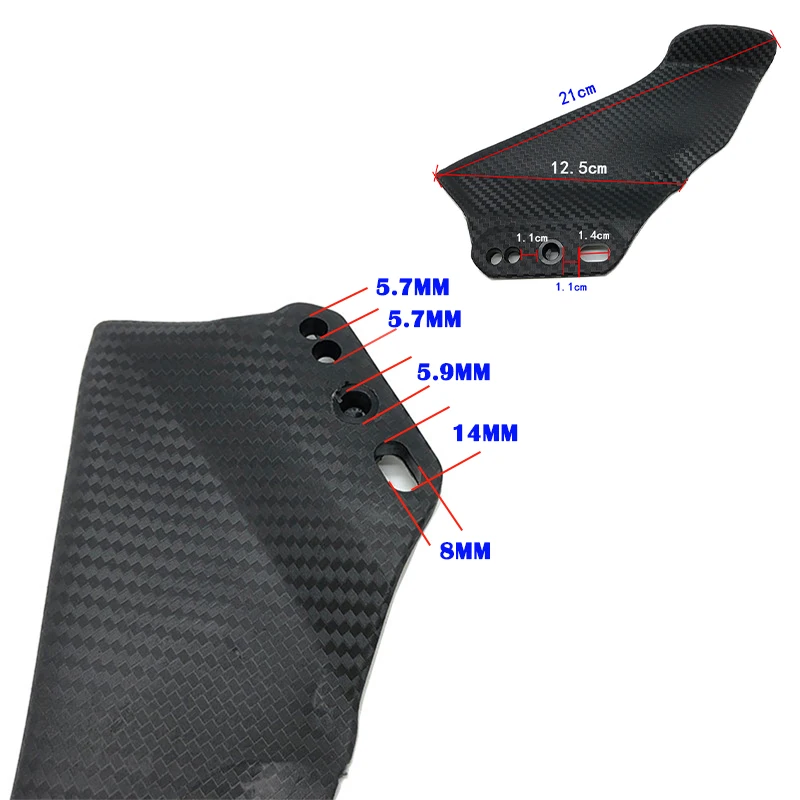 Зеркало заднего вида для Kawasaki Ninja 250 300 400 650R ZX6R ZX10R Z800 H2R 250R ZZR600|Накладки и