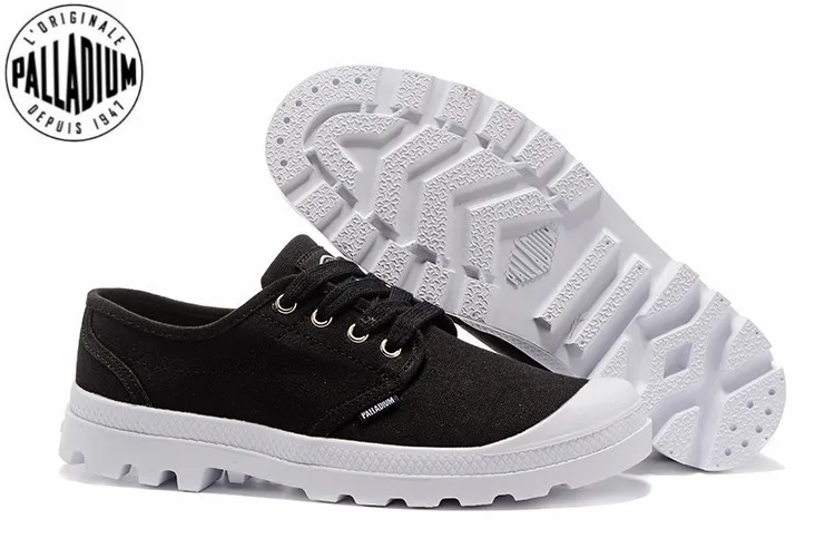 Paladio Pampa Oxford-zapatillas planas para hombre, Zapatos informales para caminar, color blanco y negro, talla Europea 36-45