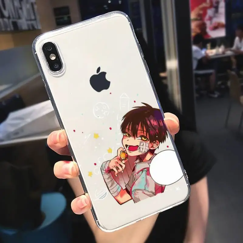 

Cute cartoon art anime Hanako Kun Phone Case Transparent soft For iphone 5 5s 5c se 6 6s 7 8 11 12 plus mini x xs xr pro max
