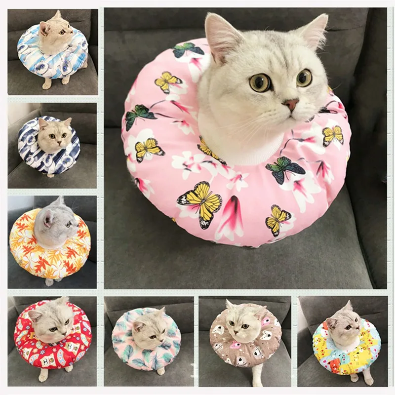 Pet E Collar Recovery Cone Регулируемая хлопковая смесь ошейник для восстановления шеи