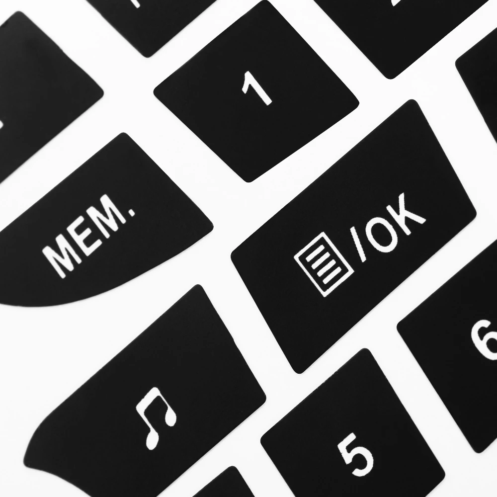 Новые наклейки для ремонта автомобильных кнопок CD радио и аудио Volkswagen Clio Megane 2009