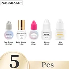 NAGARAKU 5 мл Оптовая Продажа для 5 шт.лот низкий запах без запаха без имитации клея для наращивания ресниц мягкий клей для ресниц Клей для ресниц