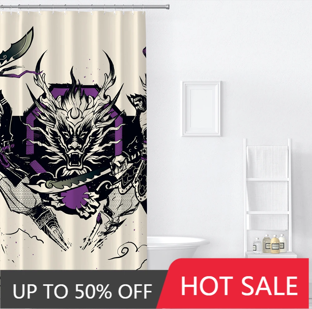 

Dragon Luminous Eiffel Saber Angel Customization Home Garden Household Merchandise Bathroom Products Shower Curtains Waterproof