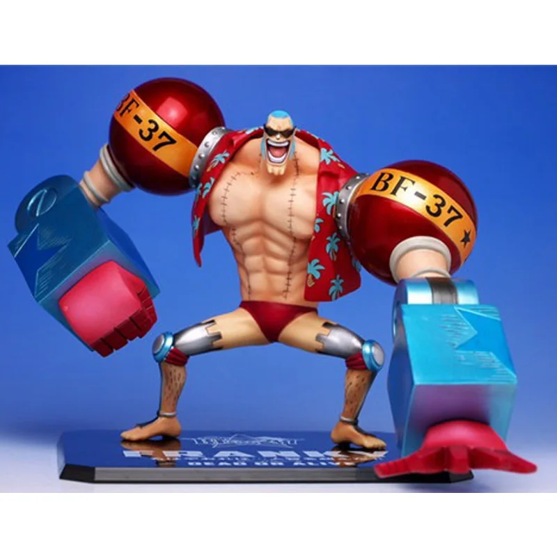 

18cm Anime One Piece FRANKY Action Figure Multiple Expressions Franky Figurine Decoration for Childrens Collection PVC Toy Gifts