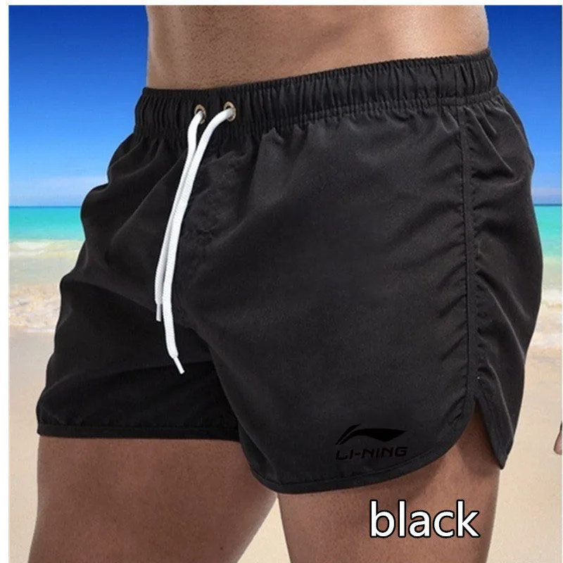 

Summer new fashion men's sports shorts summer jogging fitness hip-hop plus size loose drawstring soft breathable beach shorts