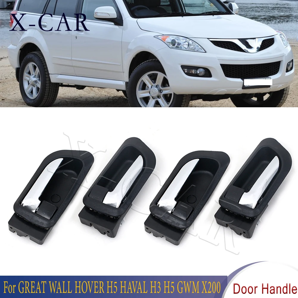 

X-CAR Black Car Styling Interior Door Handles Inner Inside Door Armest Door Opener For GREAT WALL HOVER H5 HAVAL H3 H5 GWM X200