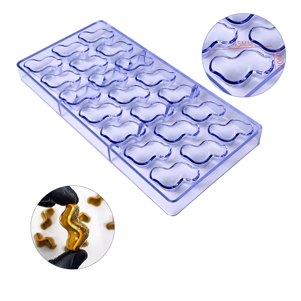 

(3pcs/Lot)Free Shipping New Plastic 21 Pieces Peanut Pattern Shapes DIY Baking Chocolate Mold CC0072